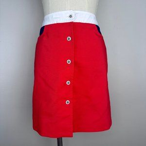 Vintage 1970s Red White and Blue Skort, Quantum! Sportswear Size Small, Mini Ski